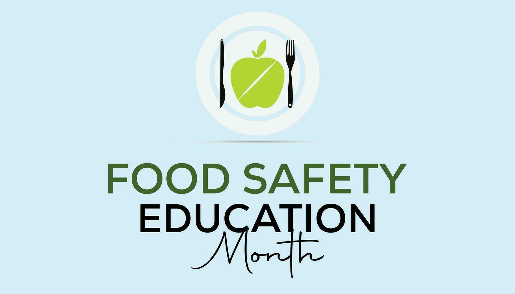 Food Safety education month observed each year during September . Vector illustration on the theme of .