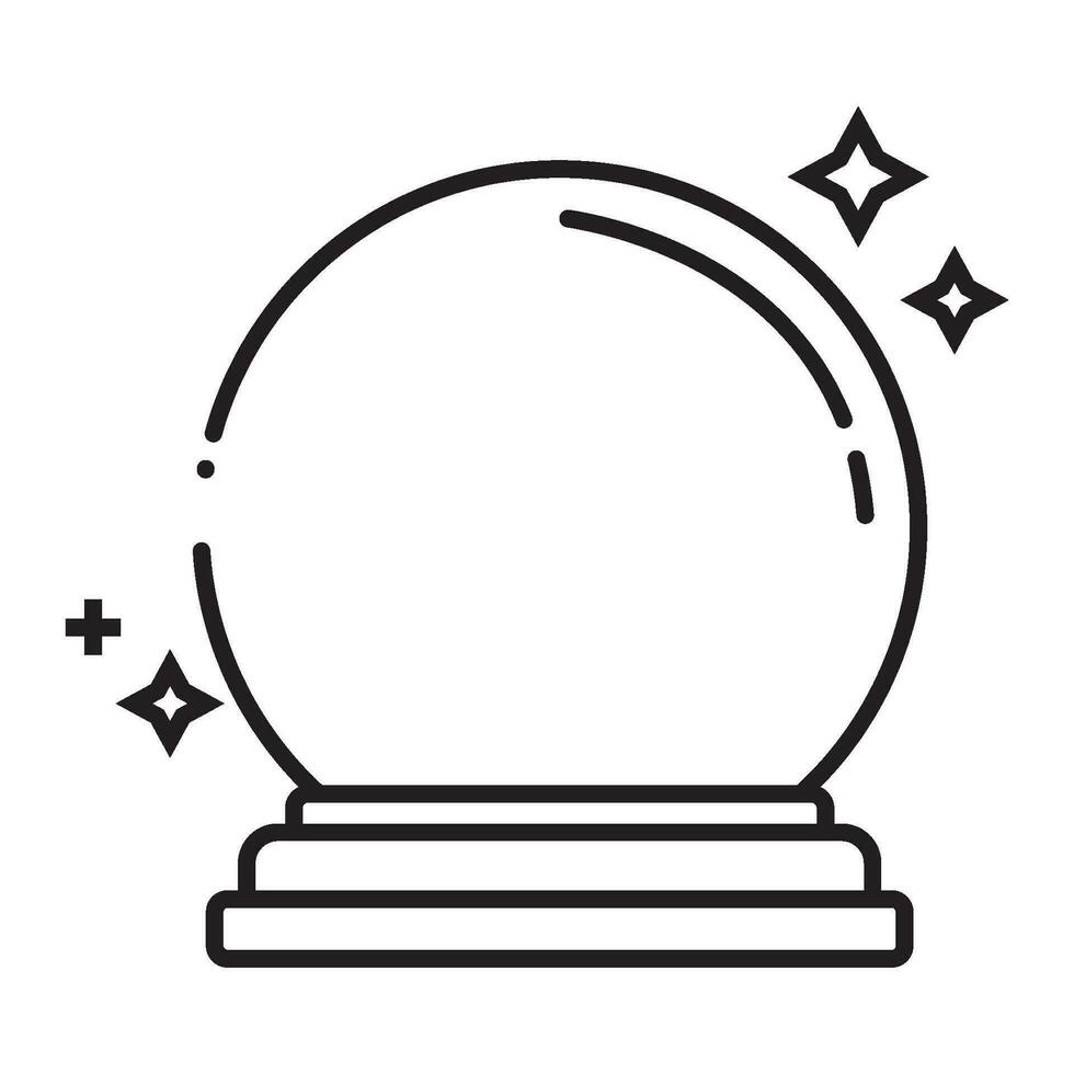 magician ball icon vector