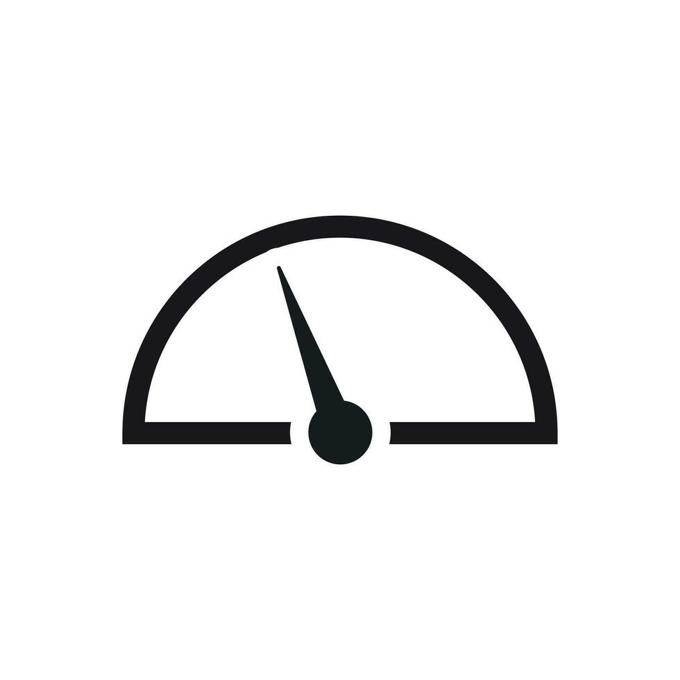Dashboard vector icon. Level meter speed vector illustration.