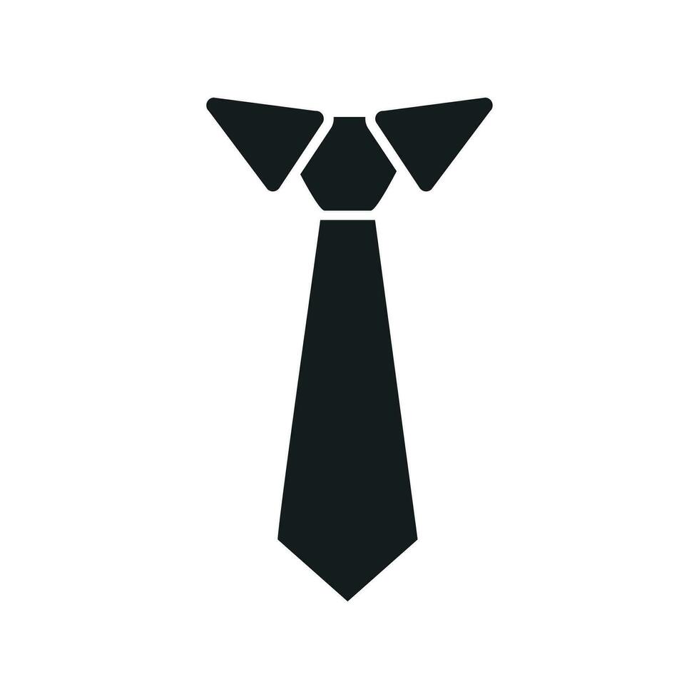 Corbata plano icono. corbata vector ilustración.