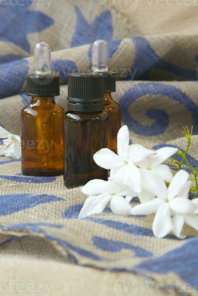 Jasmine essential oil photo