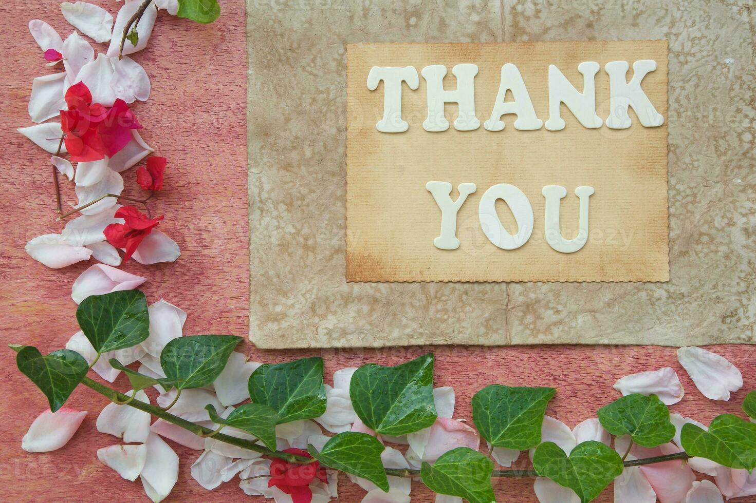 The words THANK YOU photo