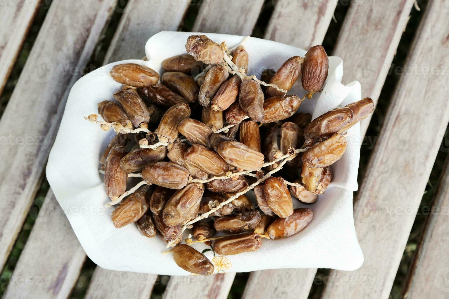 Dates twigs from Tunisian oasis photo