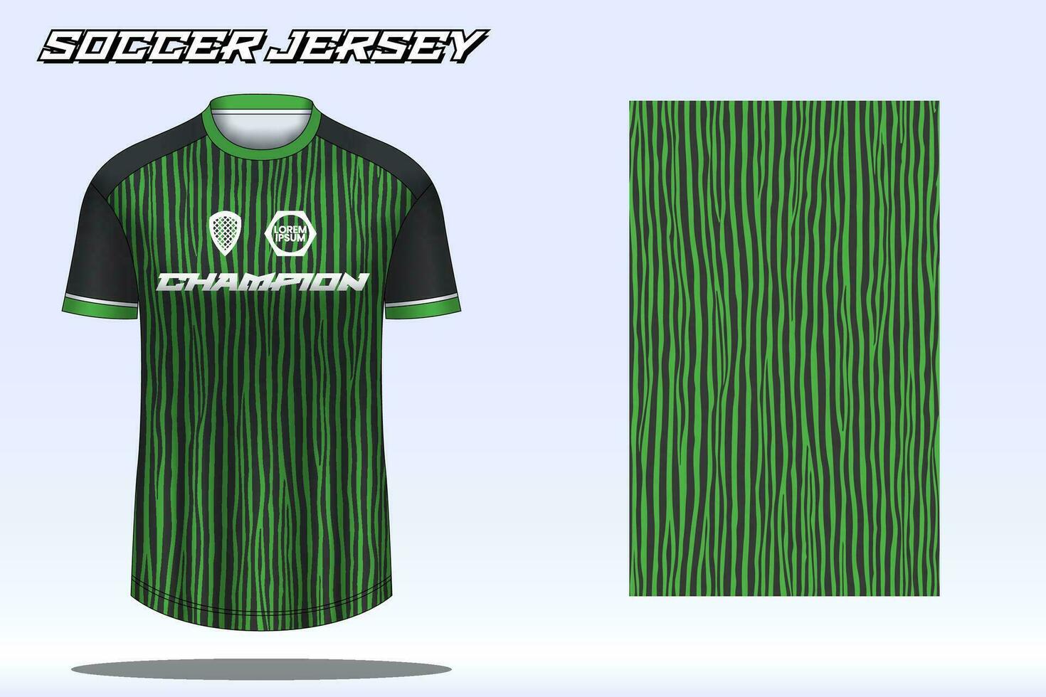 maqueta de diseño de camiseta deportiva de camiseta de fútbol para club de fútbol vector