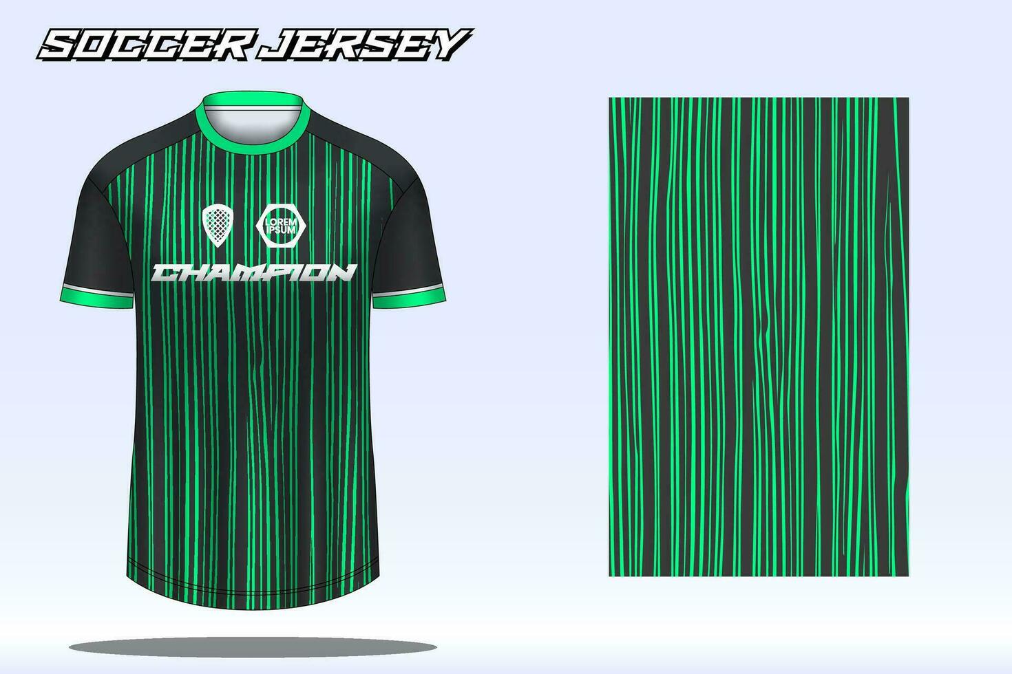 maqueta de diseño de camiseta deportiva de camiseta de fútbol para club de fútbol vector