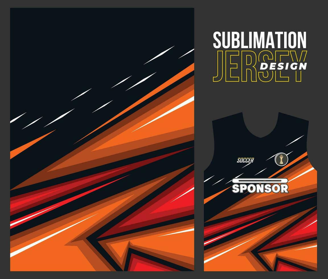 Vector jersey sports design for racing cycling football gaming motocross