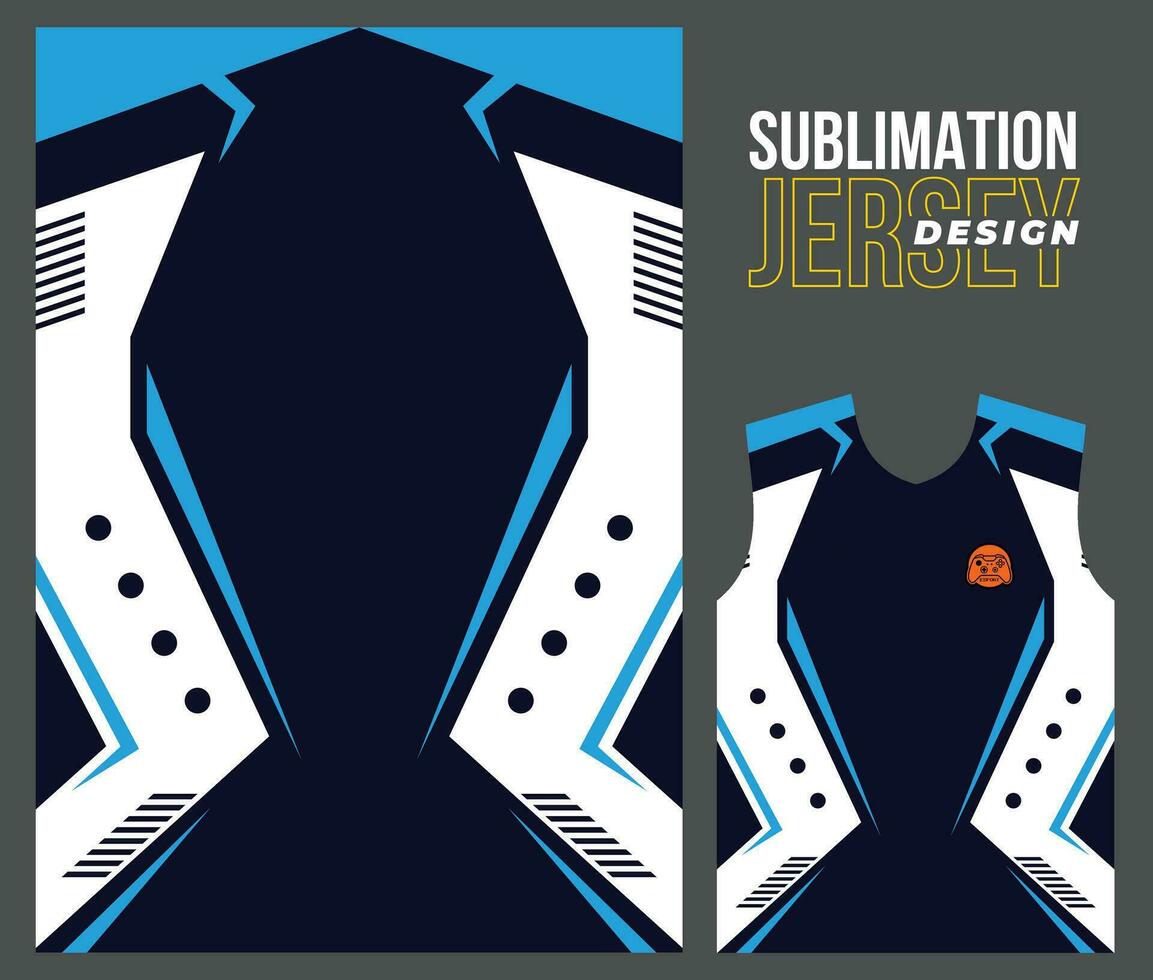 Vector jersey sports design for racing cycling football gaming motocross