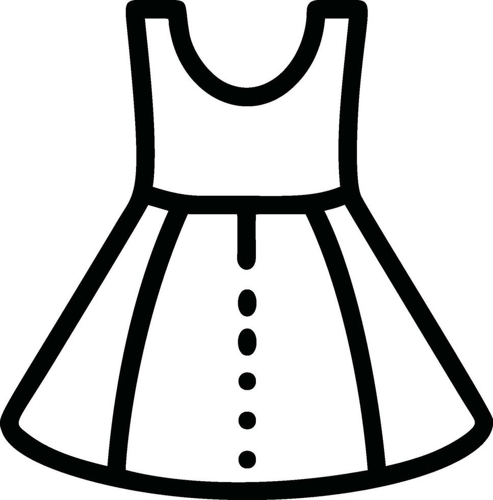 icono de vestido de moda vector