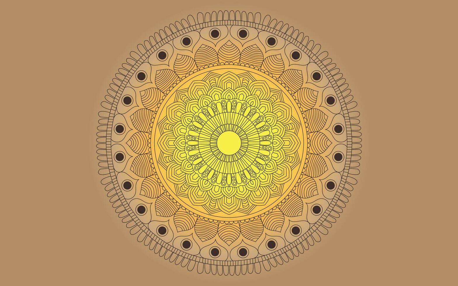 Simple Mandala Design for commercial use vector