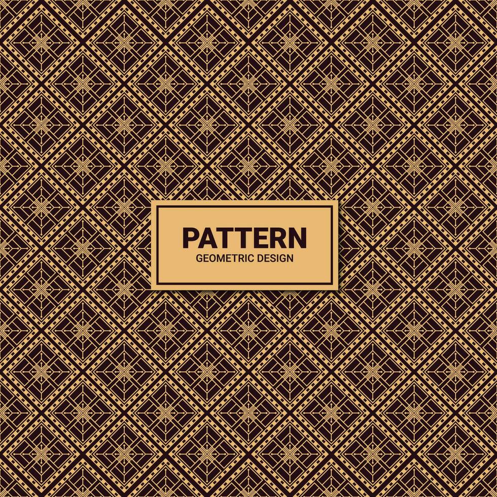 Seamless modern golden geometric pattern vector