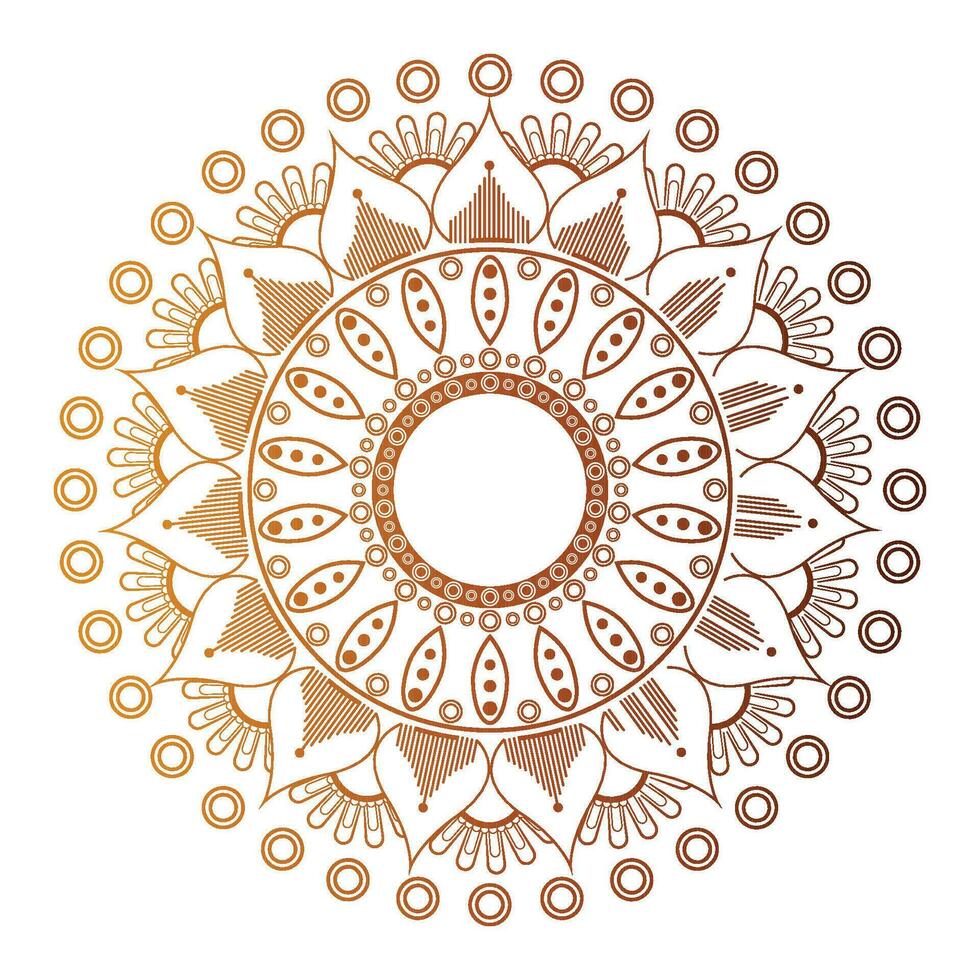 hermosa mandala ornamento diseño vector