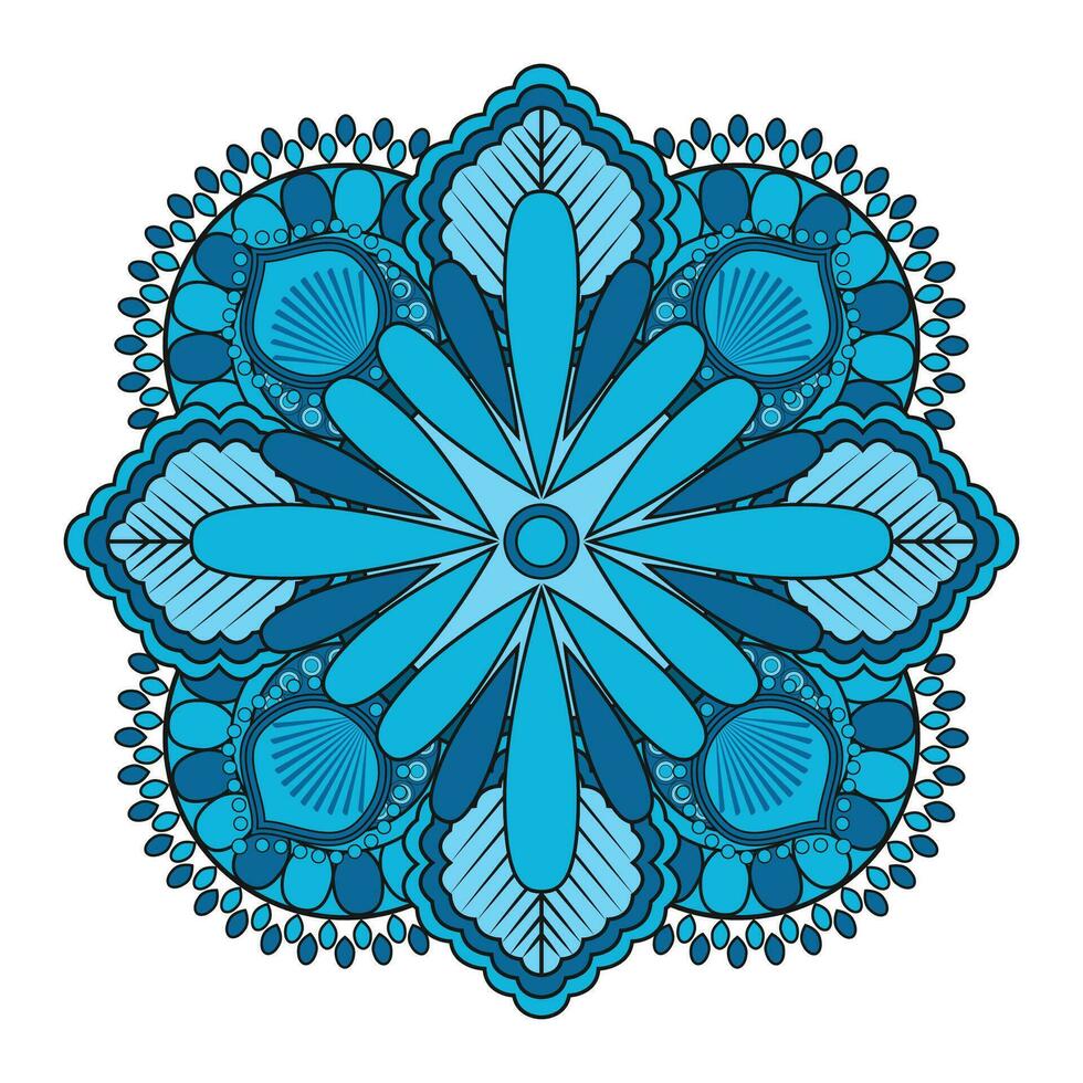 Floral mandala background vector