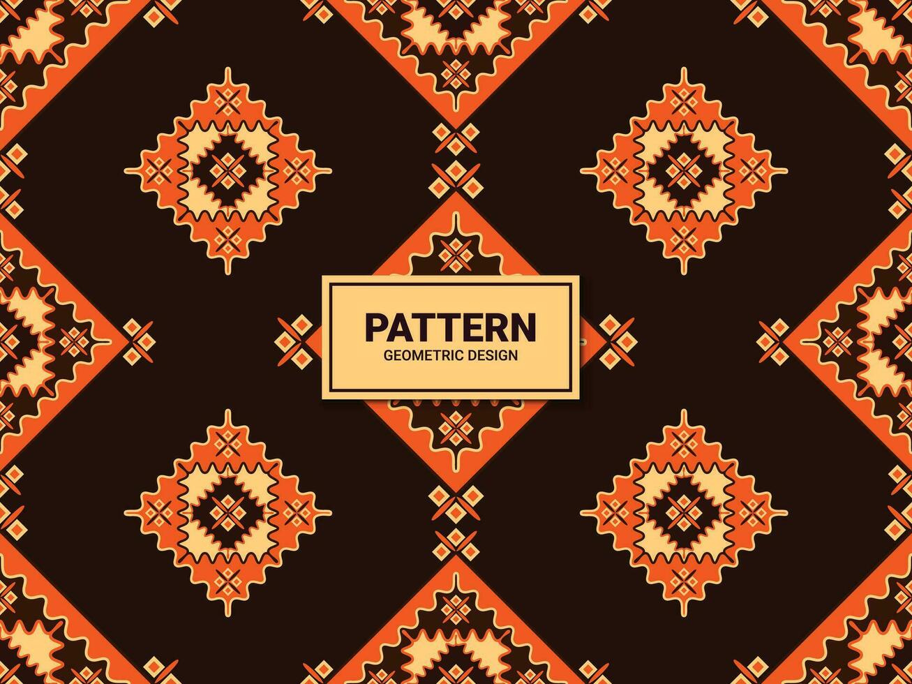 Seamless pattern with geometric design vector