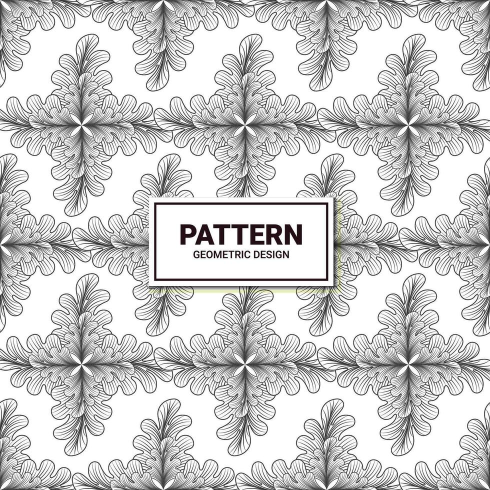 Abstract elegant leaves seamless pattern vector