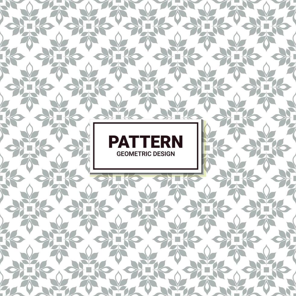 Seamless abstract flower pattern on white background vector