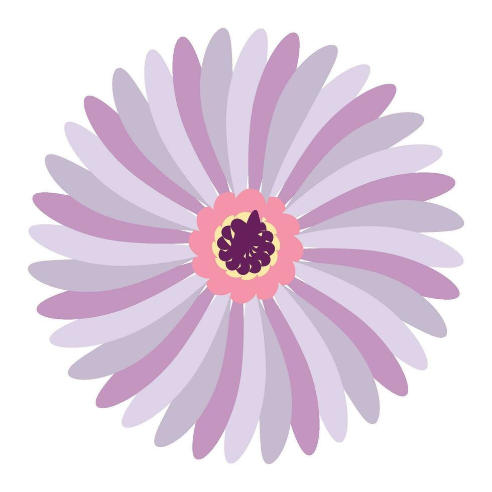 Floral Line Drawing, black and white sunflowers vector illustration