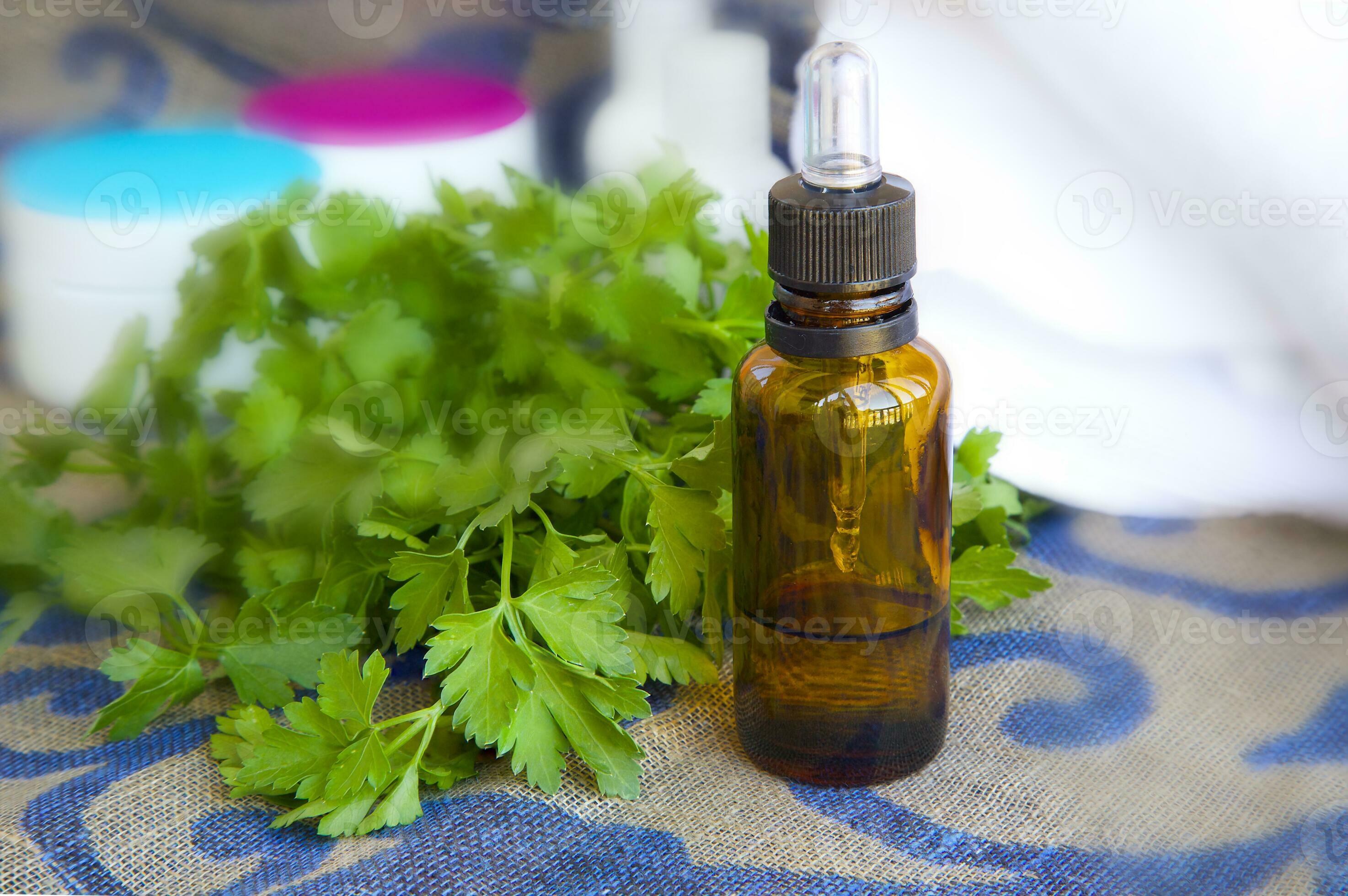 Parsley essential oil 26169988 Stock Photo at Vecteezy
