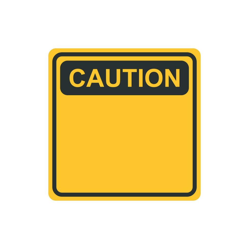 advertencia, precaución firmar icono en plano estilo. peligro alarma vector ilustración en blanco aislado antecedentes. alerta riesgo negocio concepto.