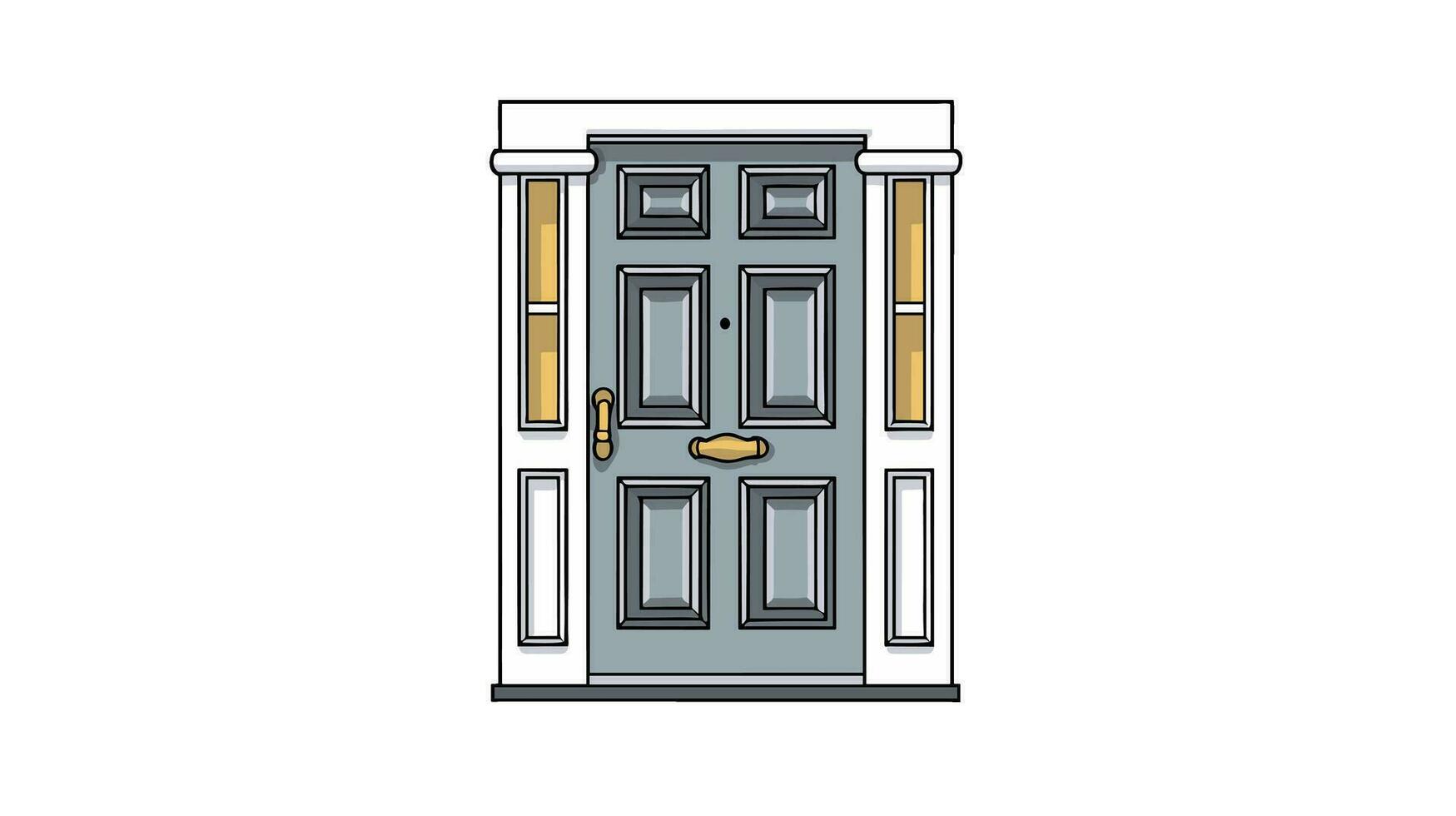 Unlocking Meaning Exploring the Symbolism of Door Icons vector
