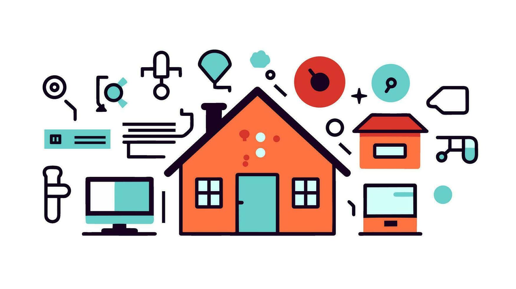 Smart Home Logo Representing the Future of Intelligent Living vector