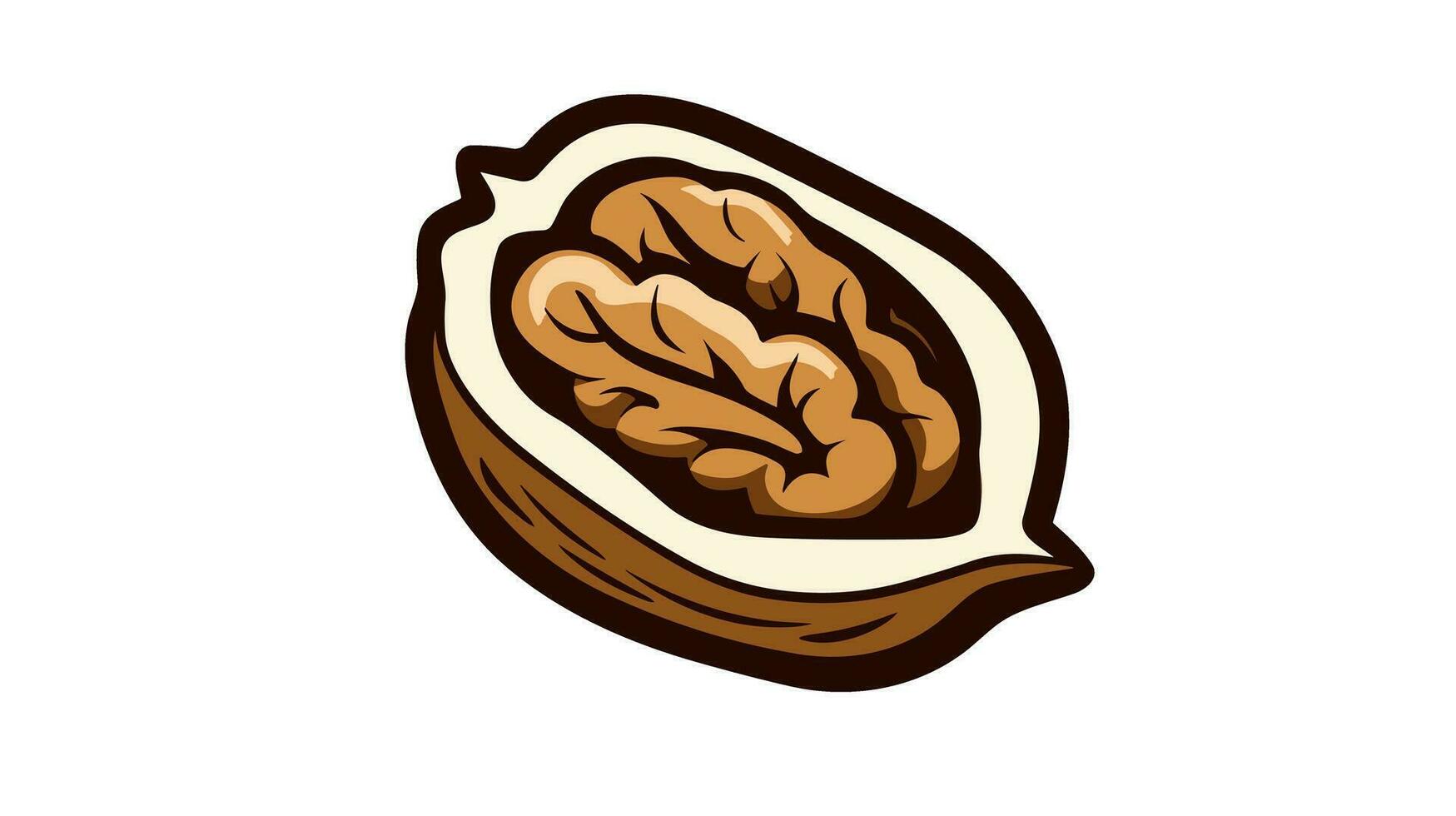 Wondrous Nut of Nature Exploring the Symbolism of the Walnut Icon vector