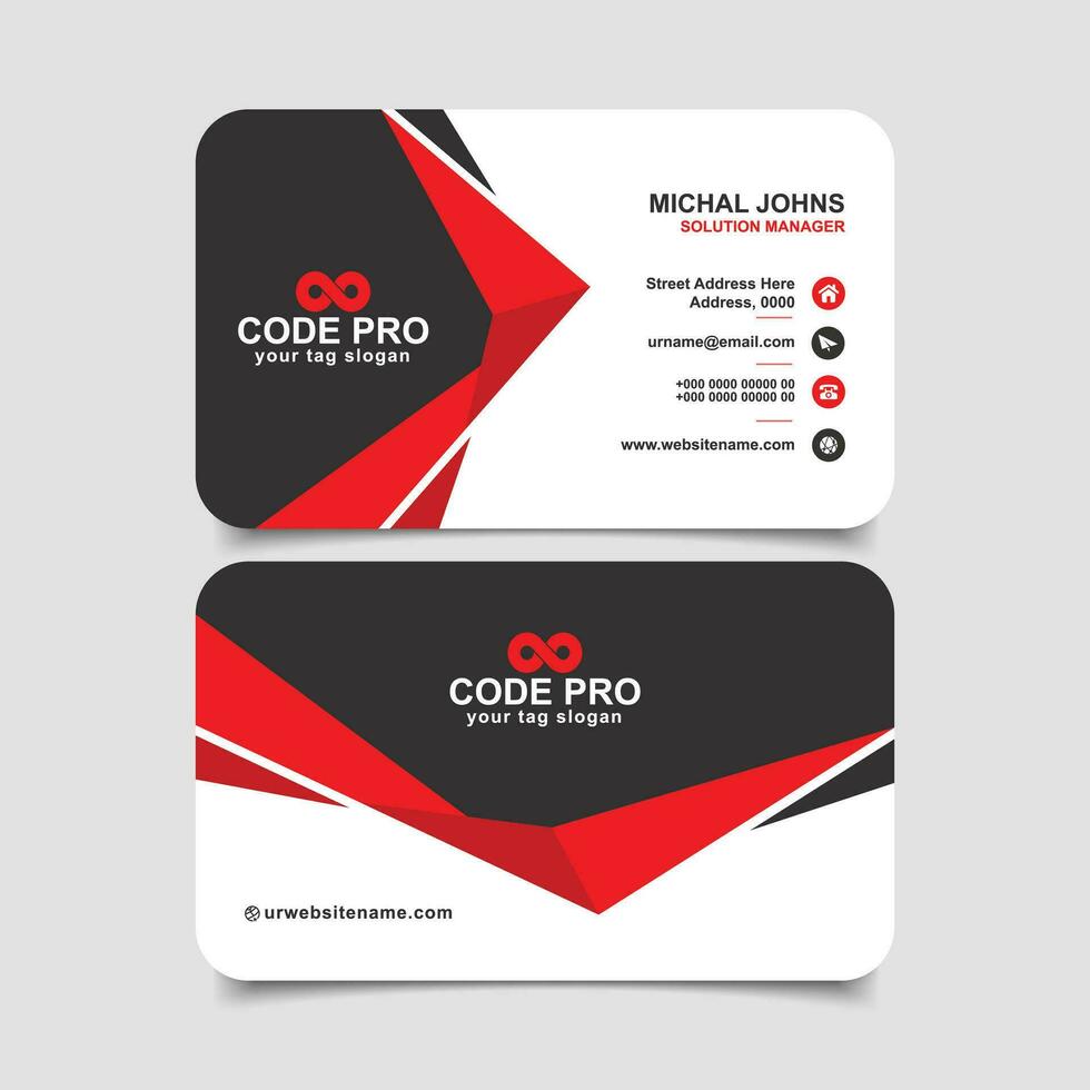 Business card design template vector