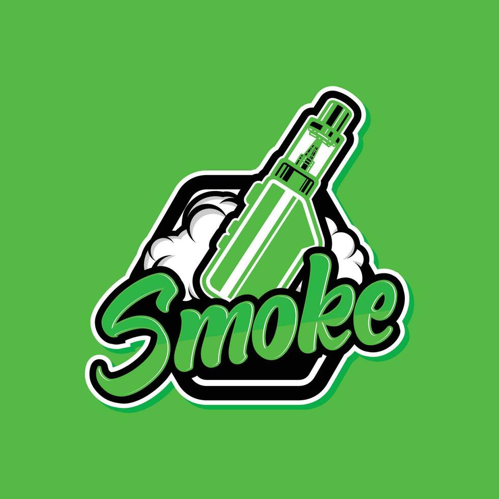 smoke shop logo design vector