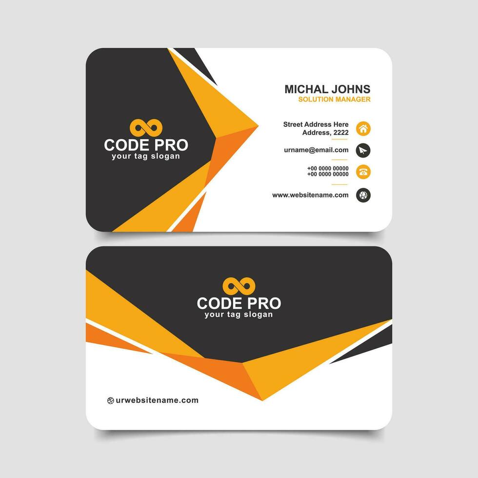 Business card design template vector