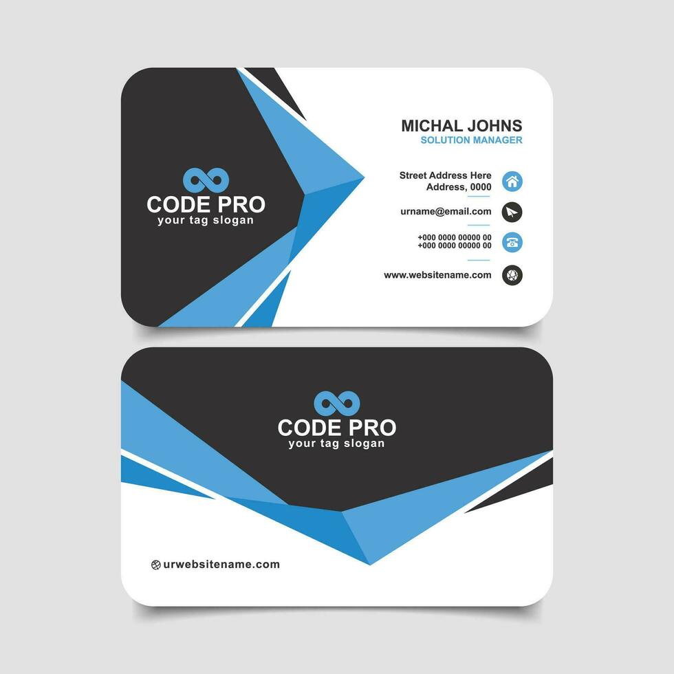 Business card design template vector