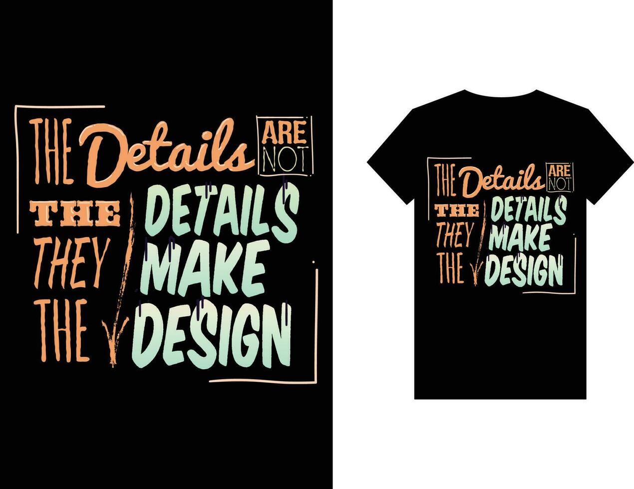 Trendy T-shirt design, vintage typography and lettering art, retro slogan vector