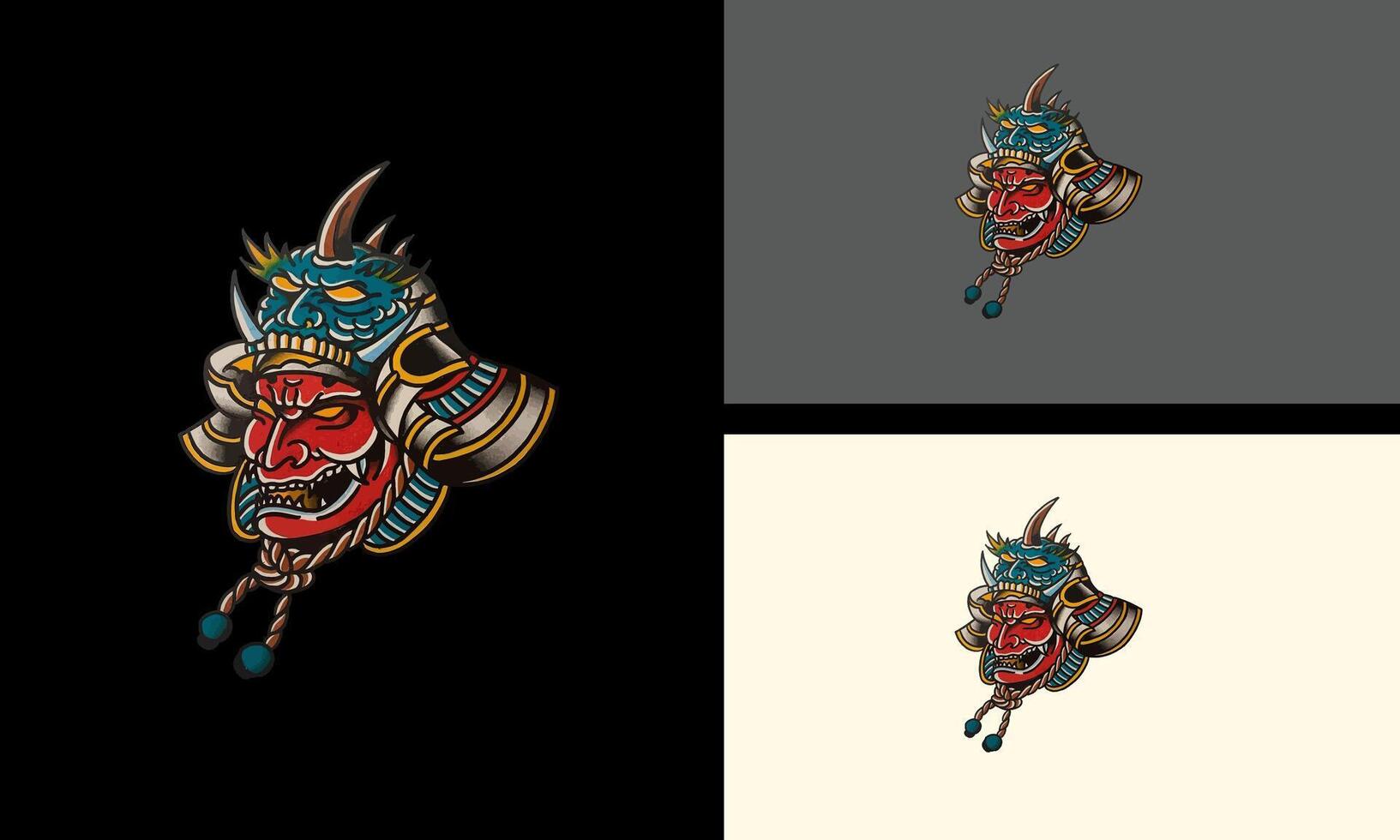 head red devil vector illustration mascot design