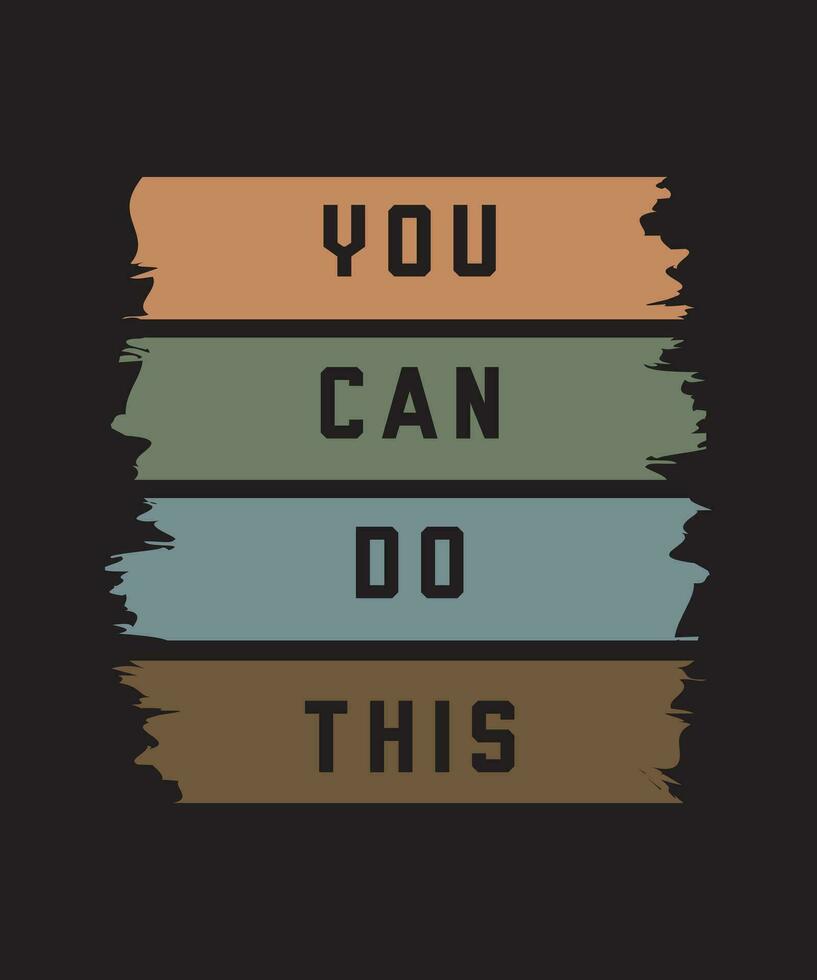Motivational and inspirational quotes lettering text effect typography dark  t shirt design on black background vector