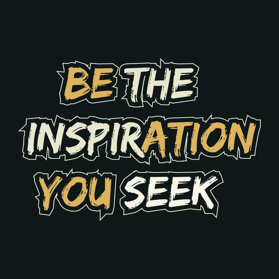 Motivational and inspirational quotes lettering text effect typography dark  t shirt design on black background vector