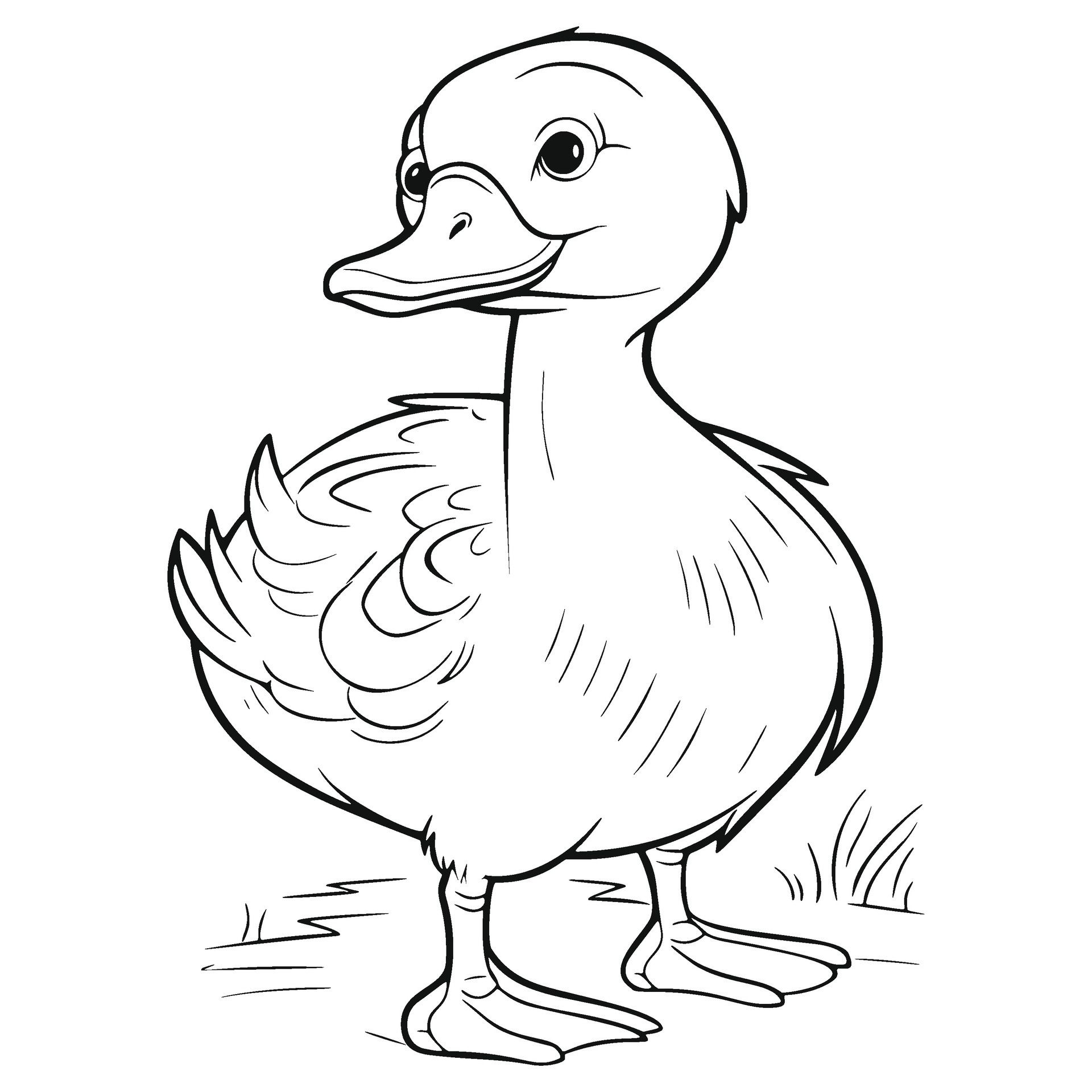 Snow Goose Coloring Page 26171471 Vector Art at Vecteezy