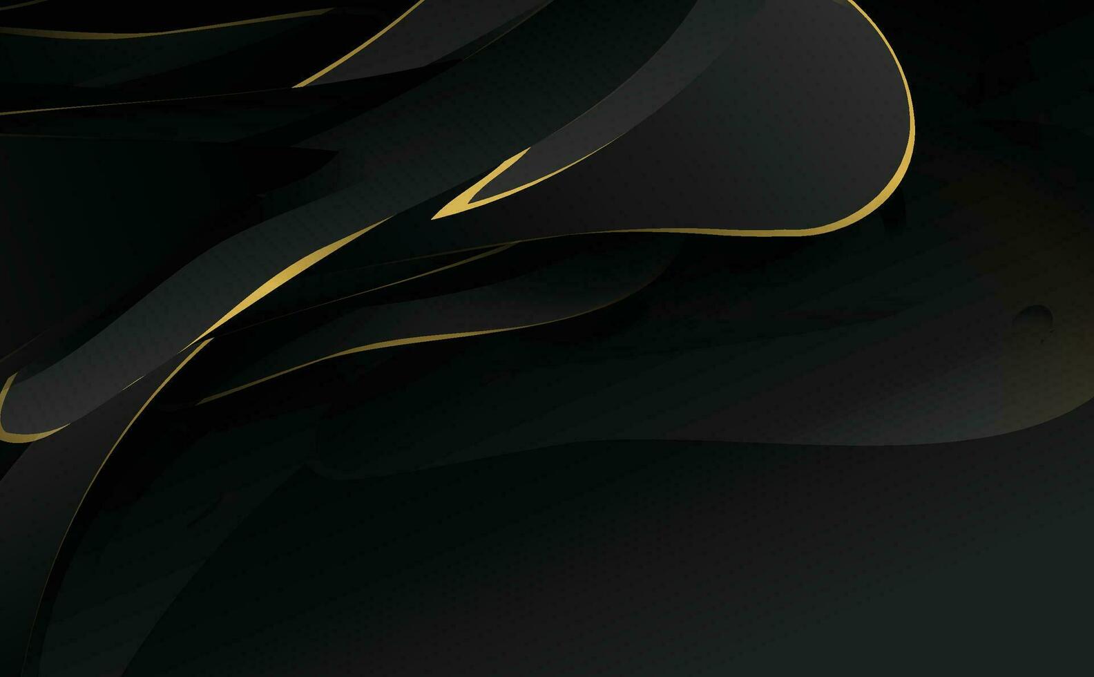 Abstract black and gold lines luxury background vector