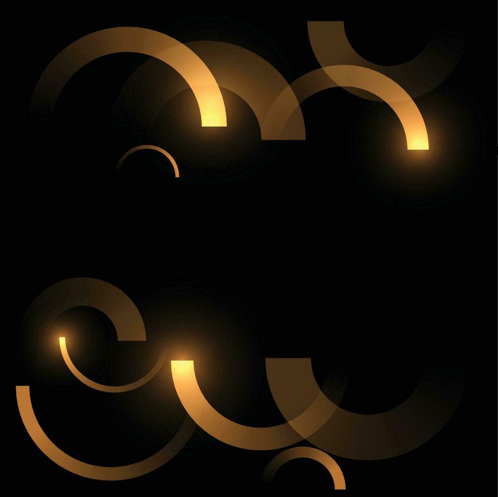 Abstract black and gold lines luxury background vector