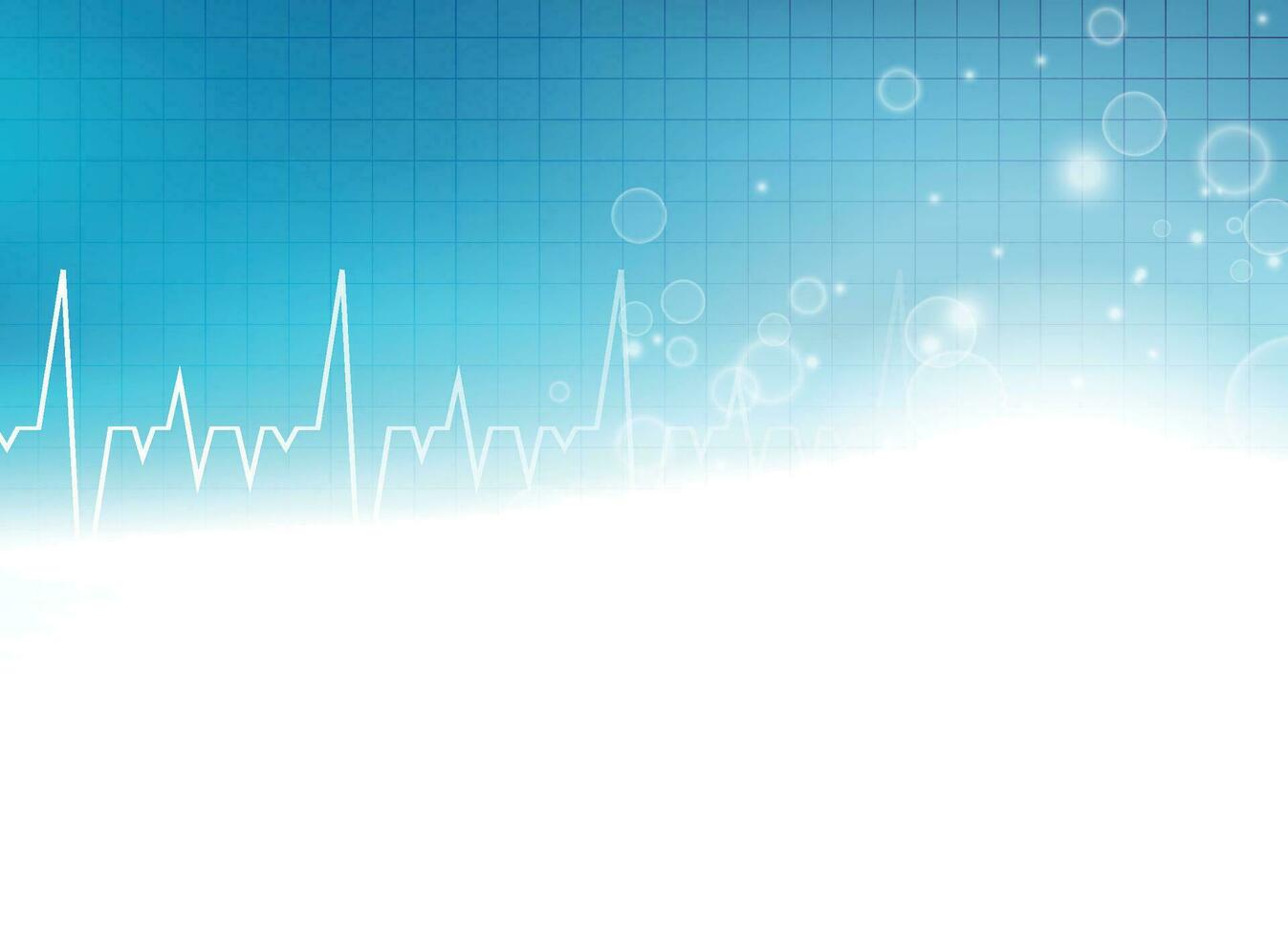 Abstract heart beats cardiogram, vector illustration