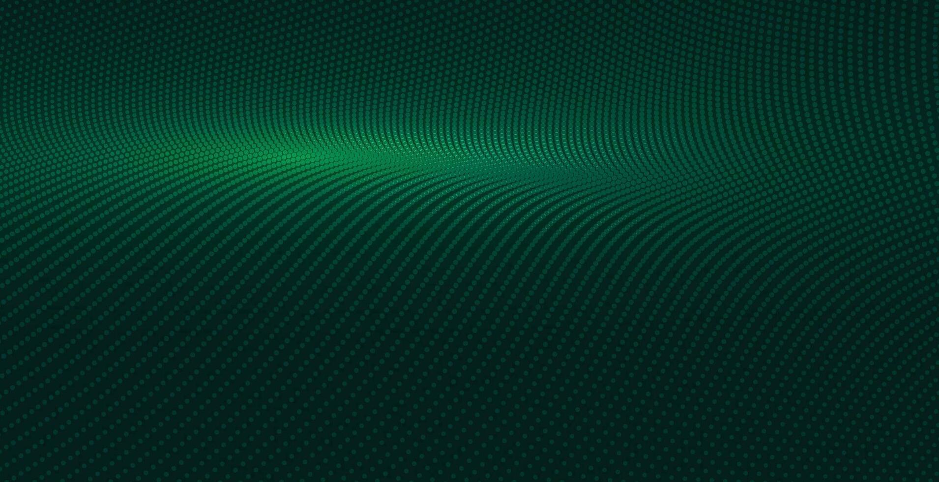 Abstract Waving Particle Technology Background Design. Abstract wave moving dots flow particles, hi-tech and big data background design for brochures, flyers, magazine, business card, banner. Vector
