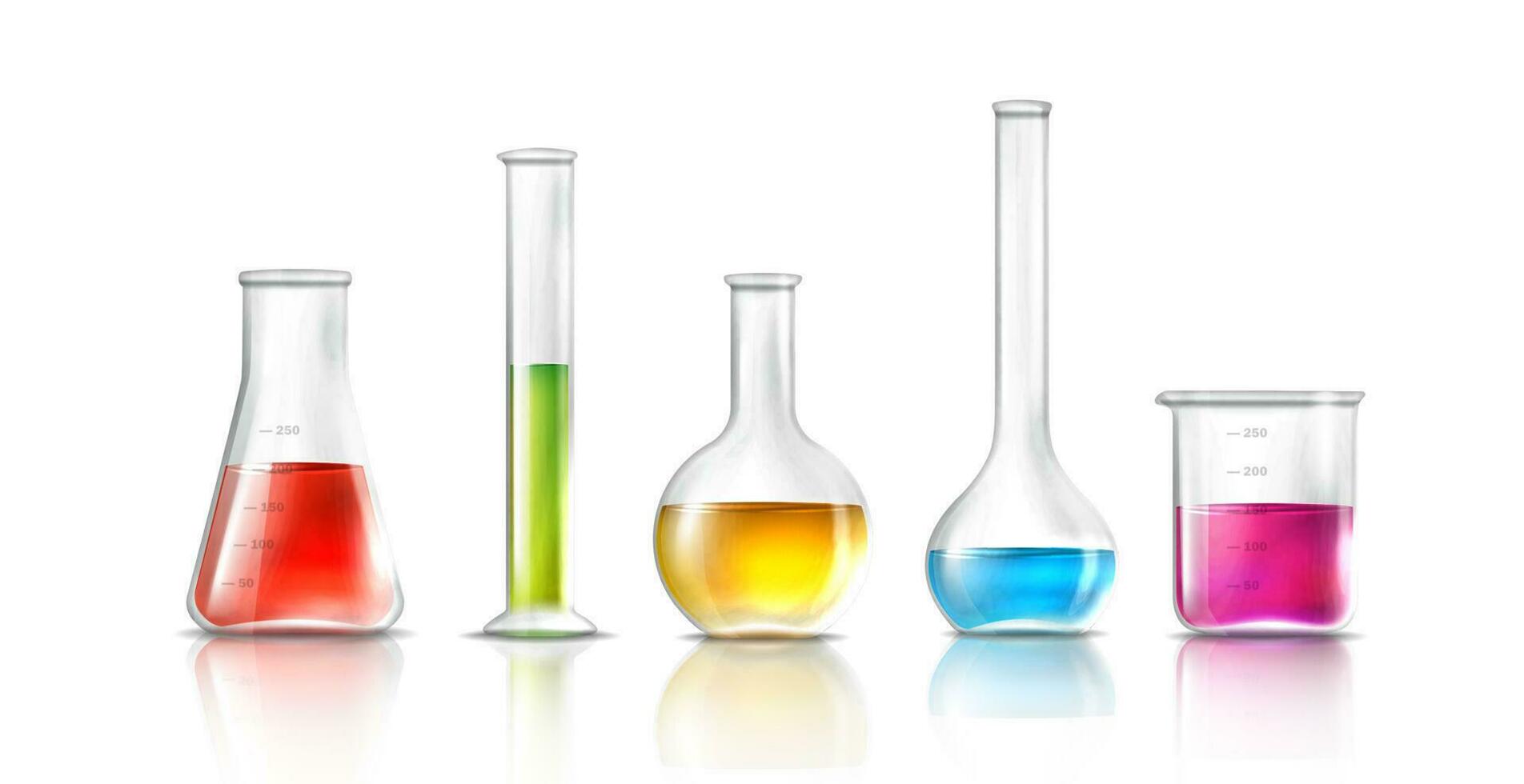 3d realistic vector icon. Isolated on white background. Laboratory equipment isolated on white background.
