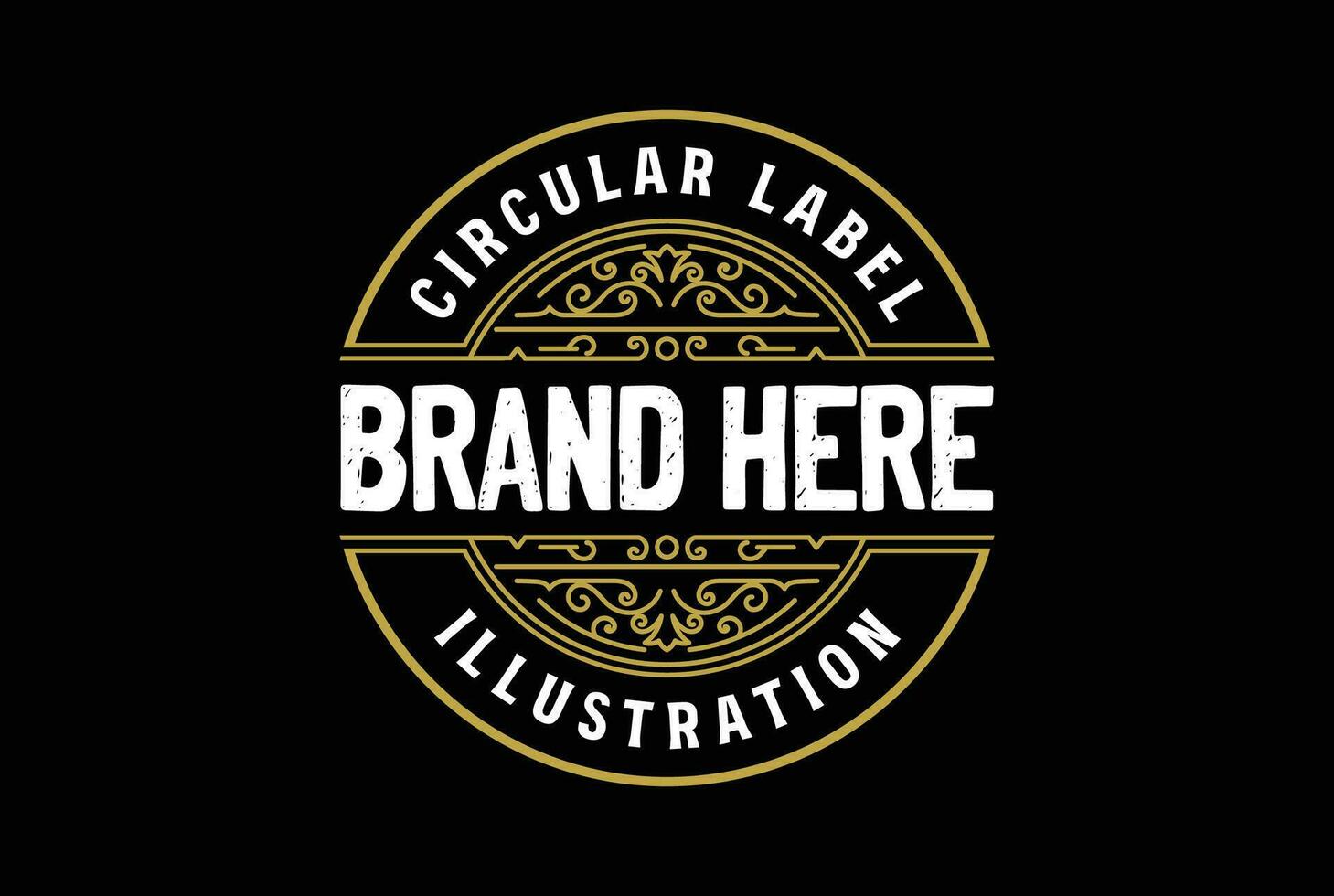 circular ornamento frontera marco real Insignia emblema sello etiqueta logo diseño vector