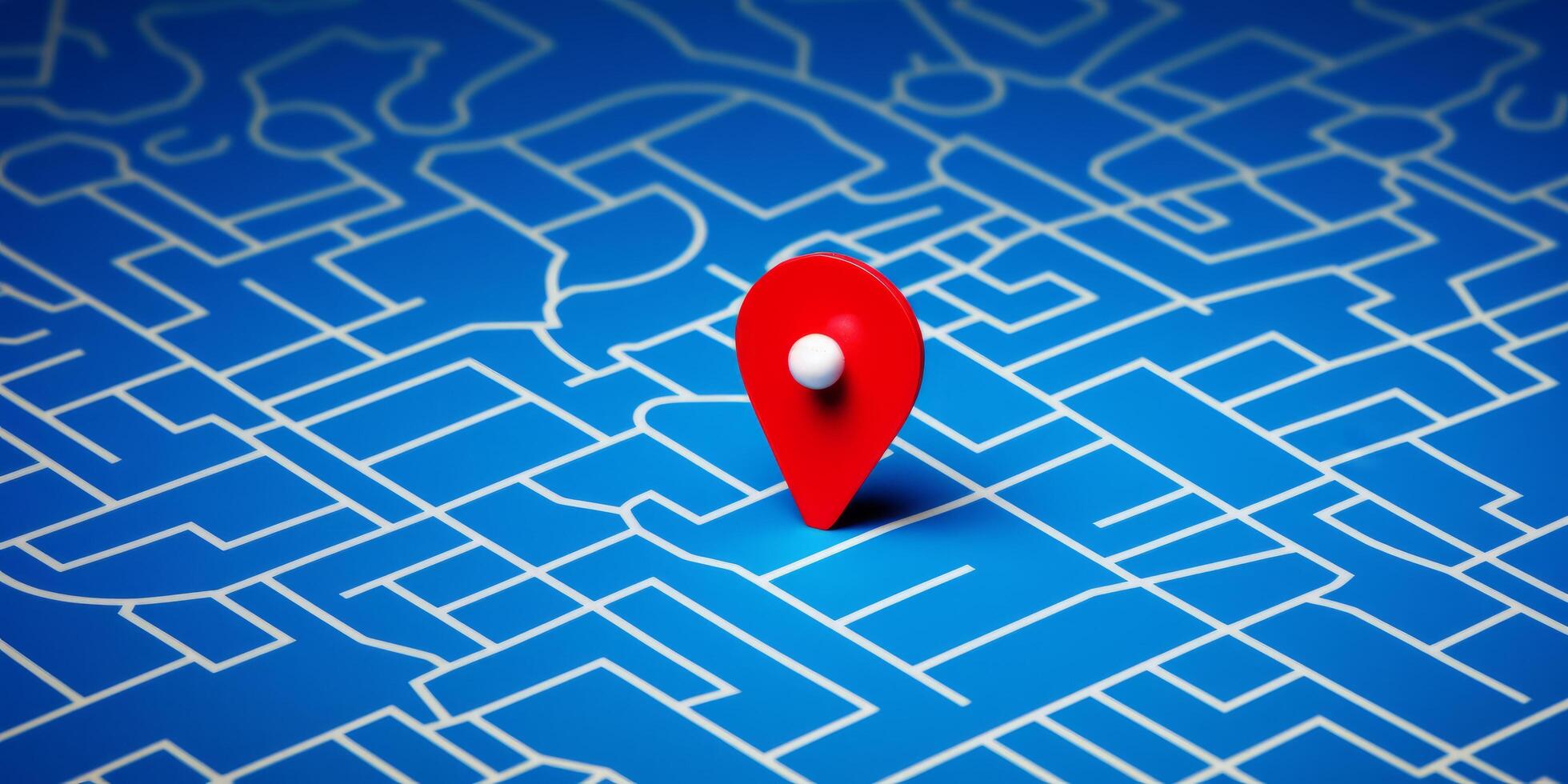 Pin GPS location symbol icon sign maps. Place Business location. route graphic road mark destination, AI Generated photo