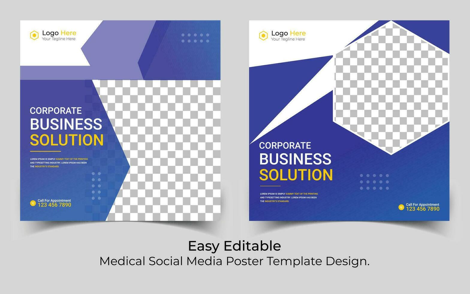 Corporate Social Media Post Design vector