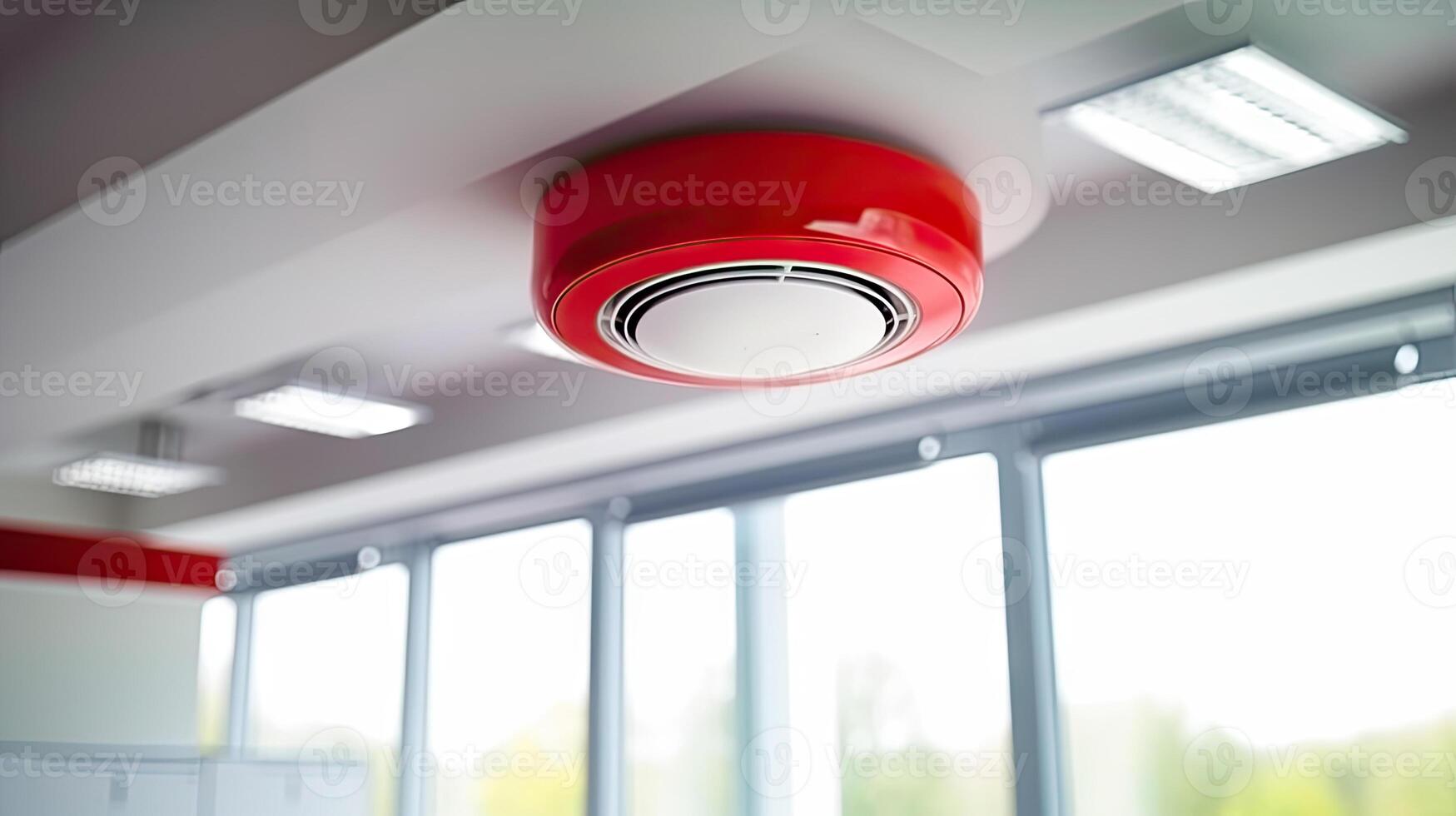 Fire Safety - Reliable Smoke Detectors for Early Warning - Generative AI photo