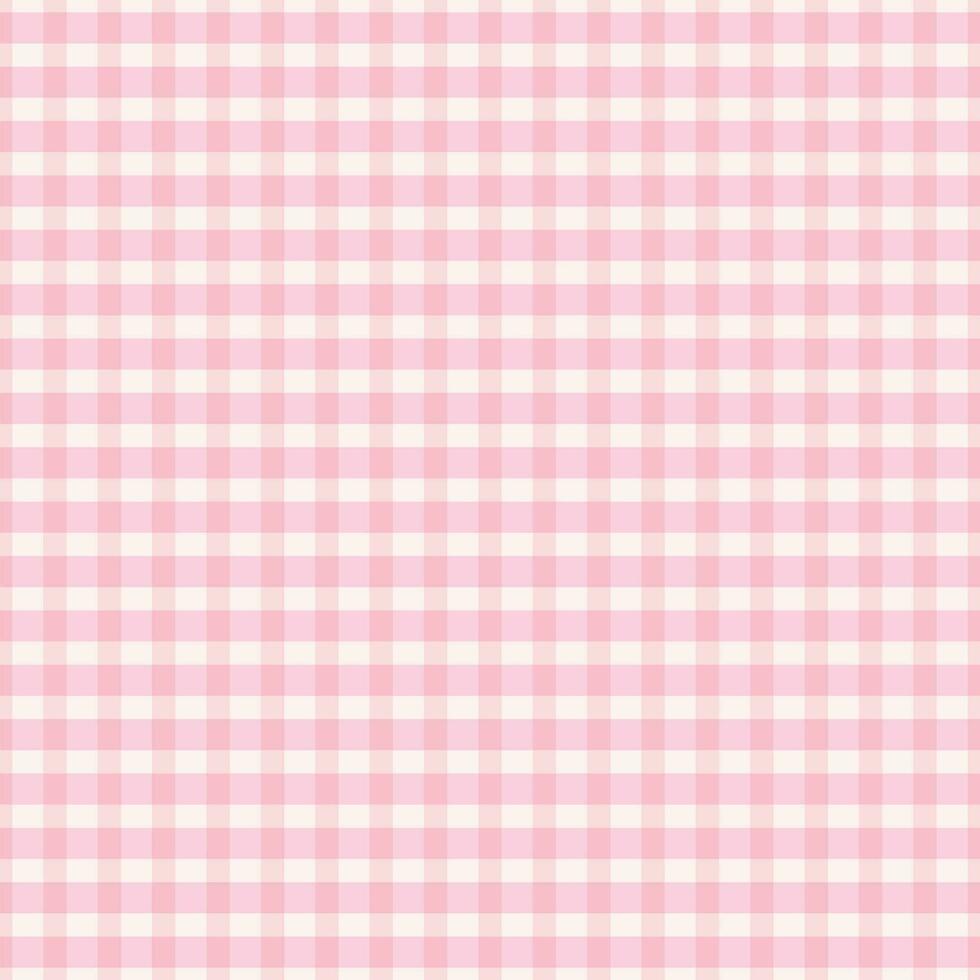 Seamless pattern pink pastel plaid vector