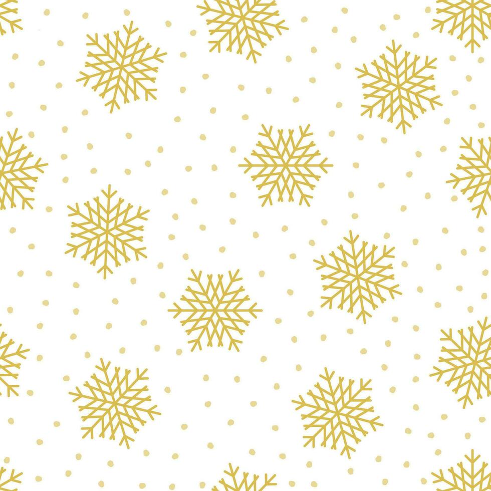 Christmas seamless pattern with snowflakes. New year. Vector Illustration