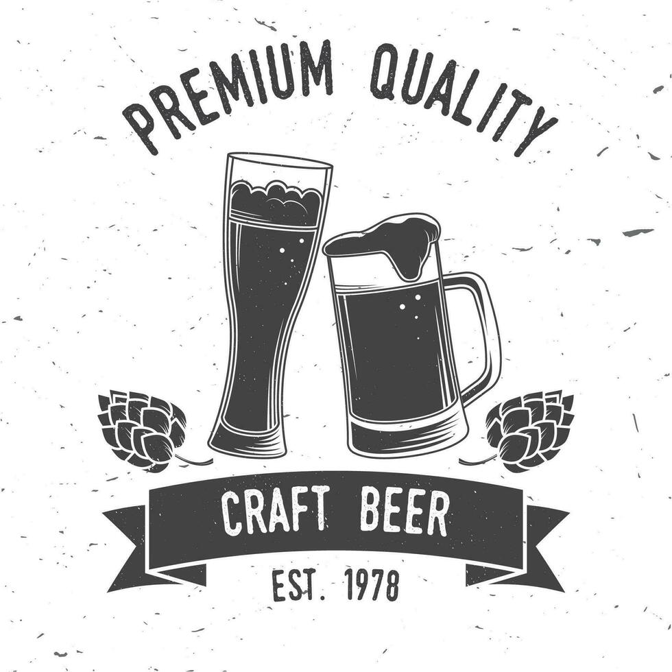 Vintage design for bar, pub and restaurant business. vector