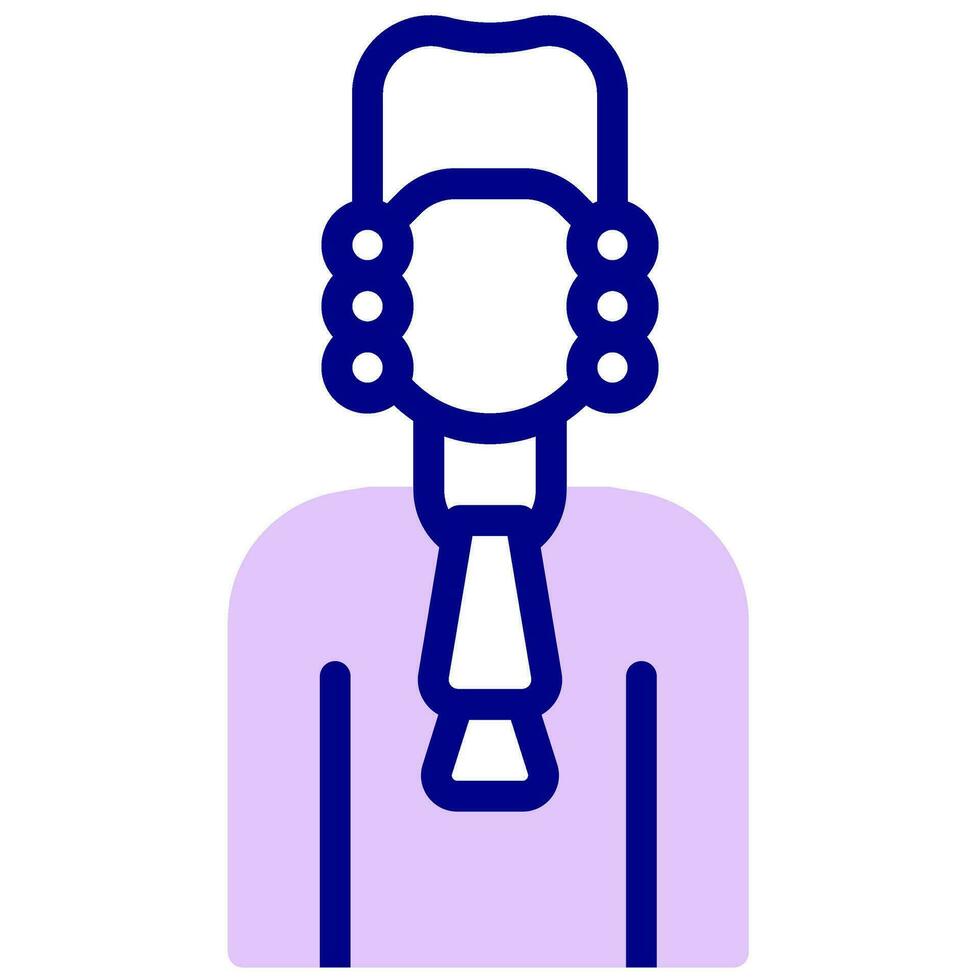 judge avatar vector colored icon