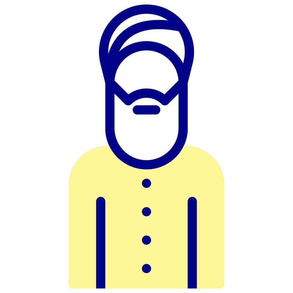 sikhman avatar vector de colores icono
