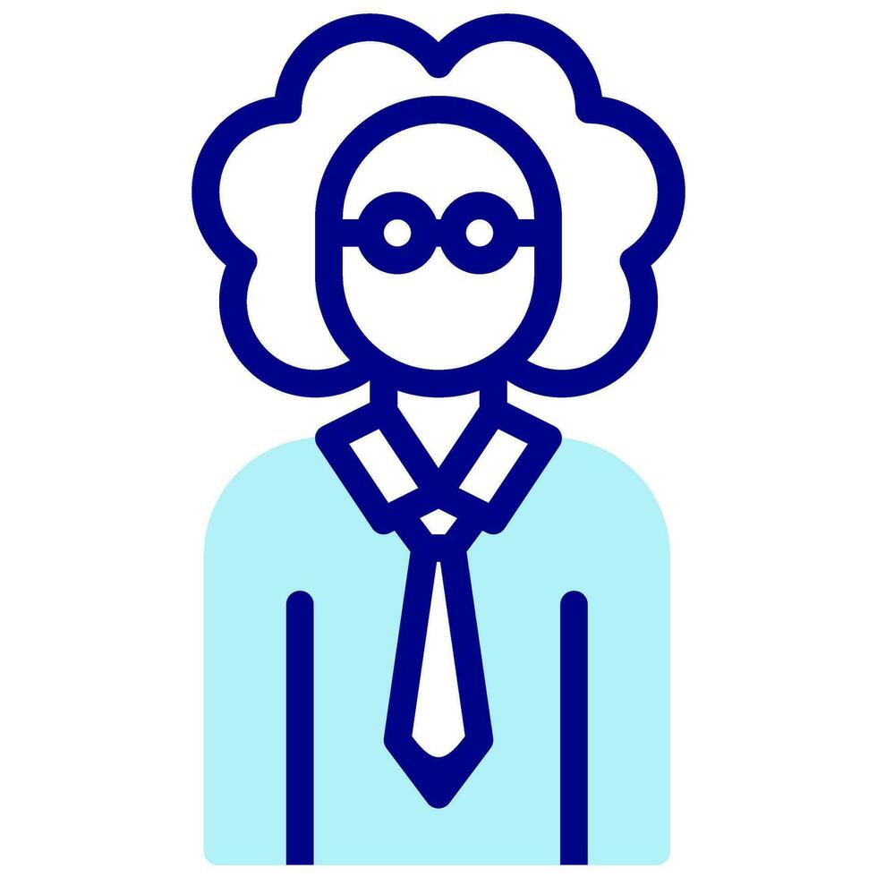 professor avatar vector colored icon