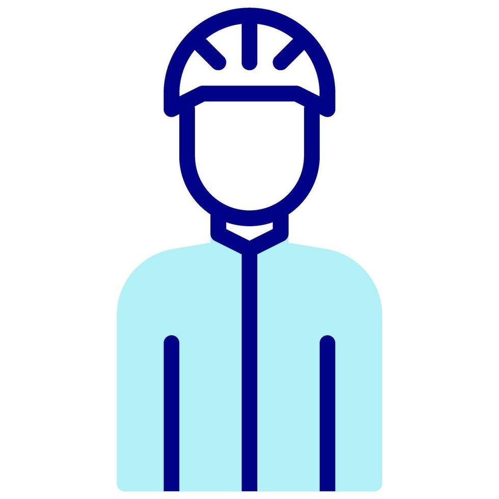 cyclist avatar vector colored icon
